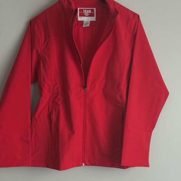 Team365 Women’s Leader Soft Shell Jacket – Red Full Zip Wind & Water Resistant - Picture 7 of 8